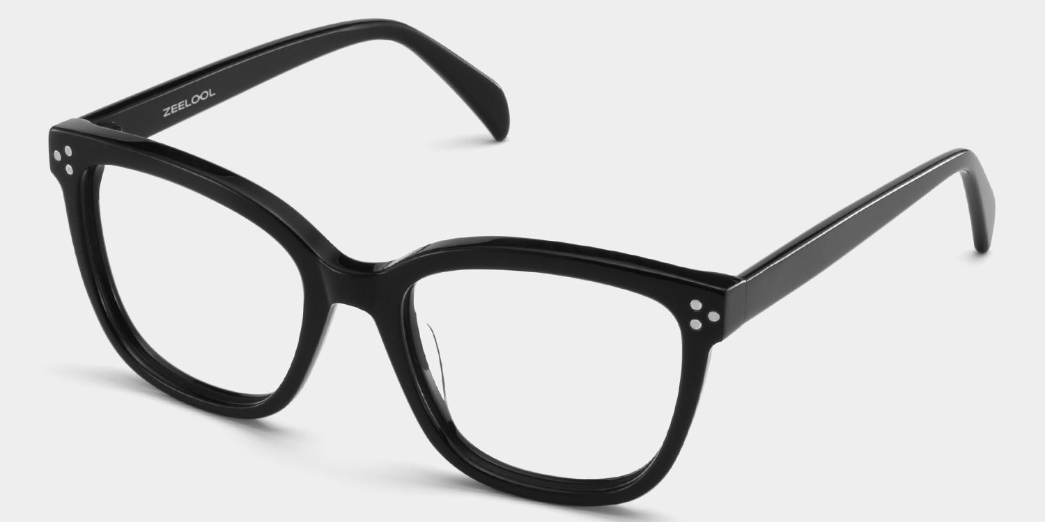 Scarlett Black Frame Glasses with Square Frame Online | ZEELOOL3