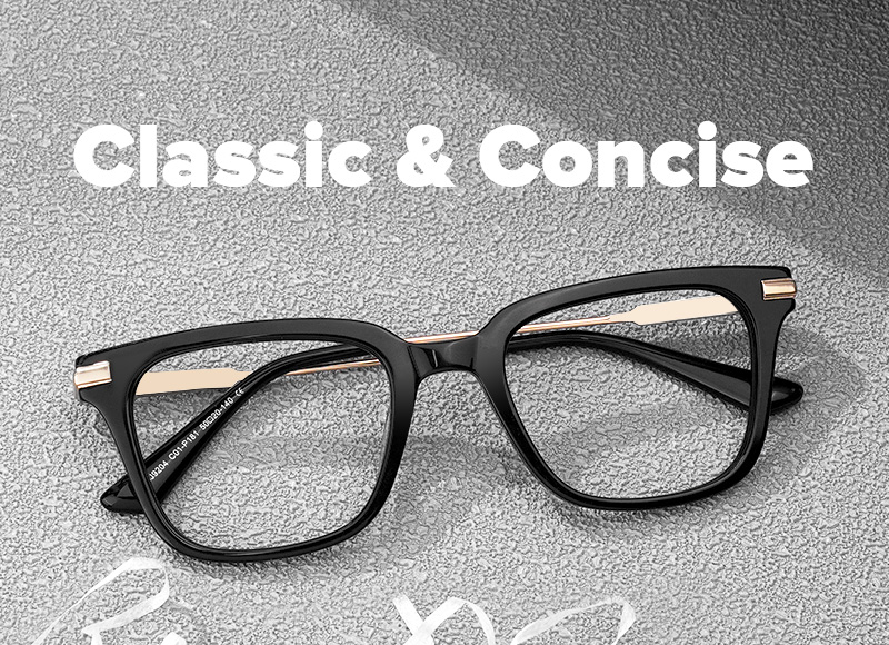 Kellie Rectangle Black Glasses