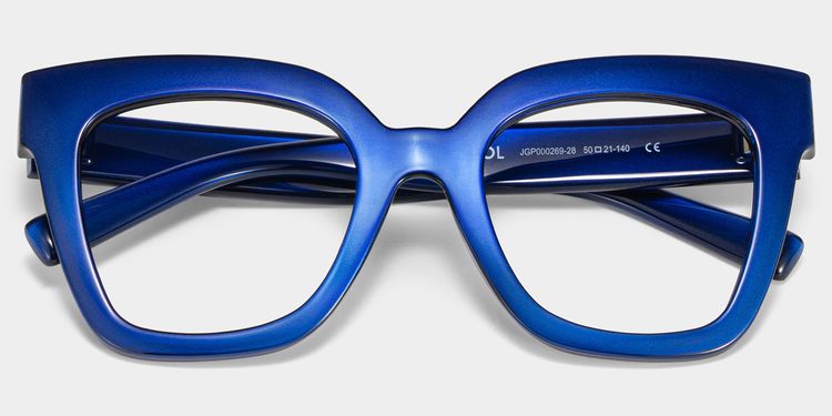 Malcolm Blue Square Glasses