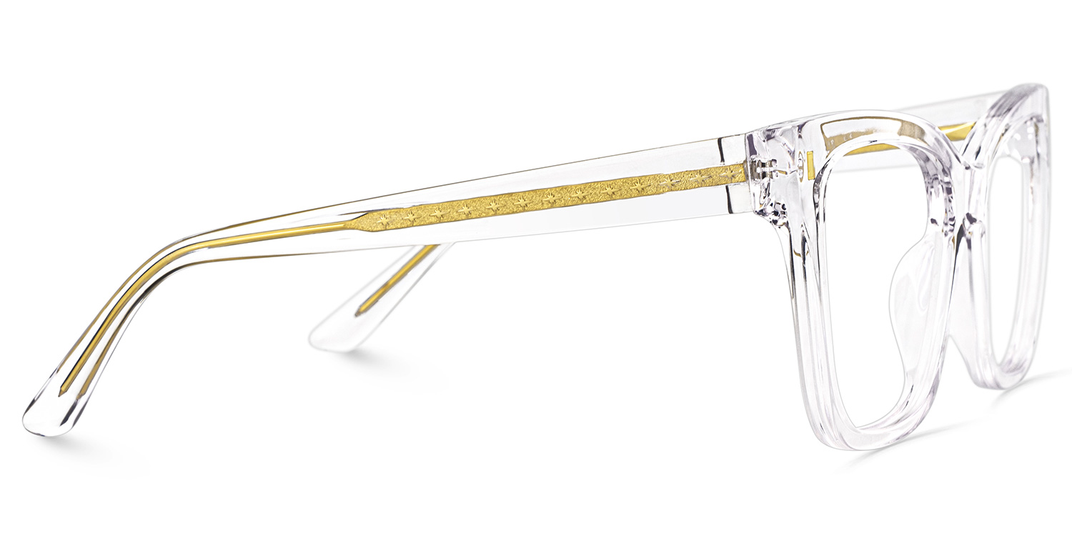 Square Crystal Eyeglasses Rory Acetate Frame Glasses4