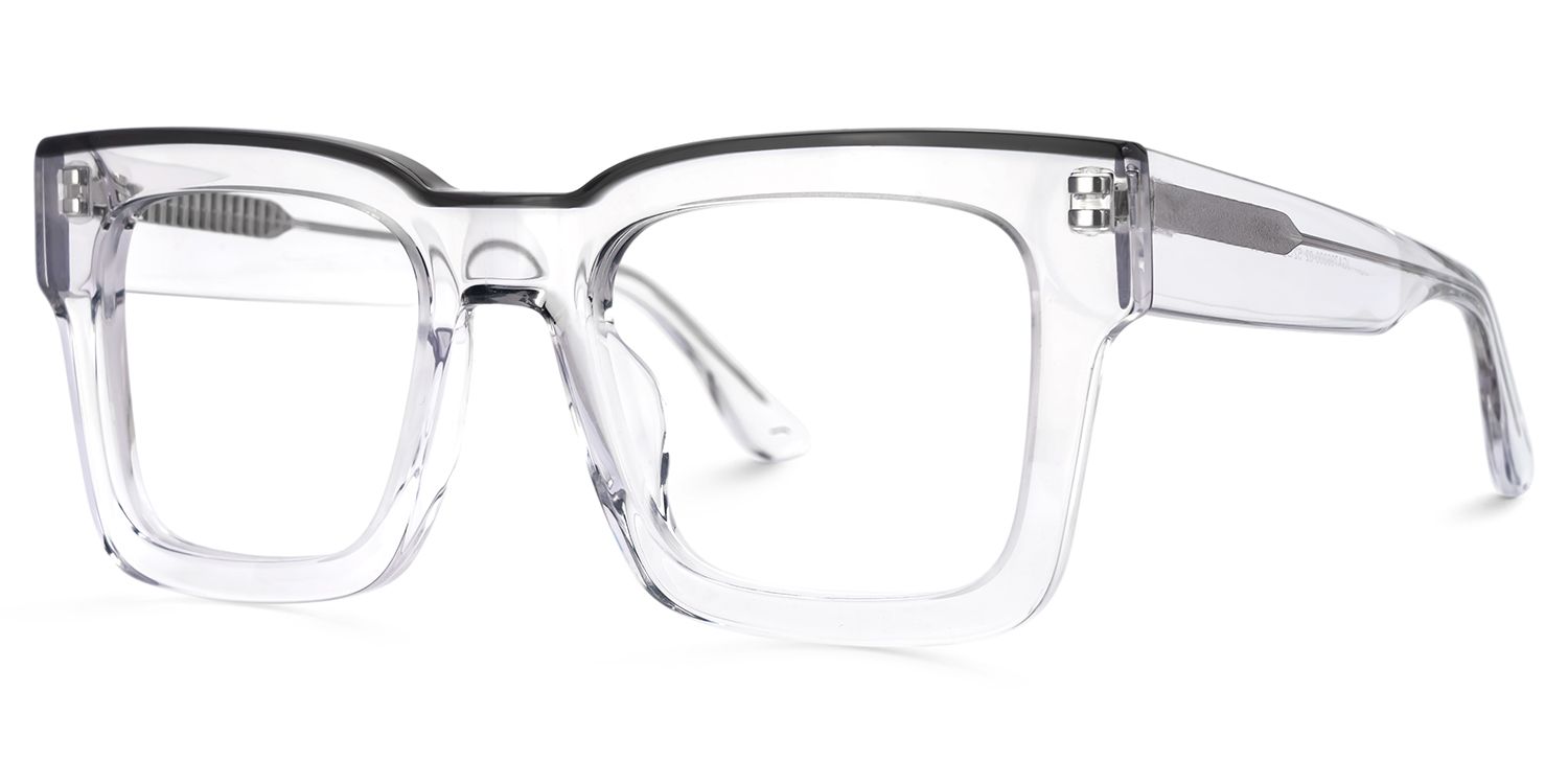 Vorse Square Clear Clear Spectacle Frames for Men | ZEELOOL UK1