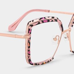 Cordaro Square Pink-Leopard Glasses4