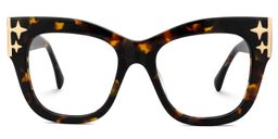 Minfia Tortoise Square Glasses0