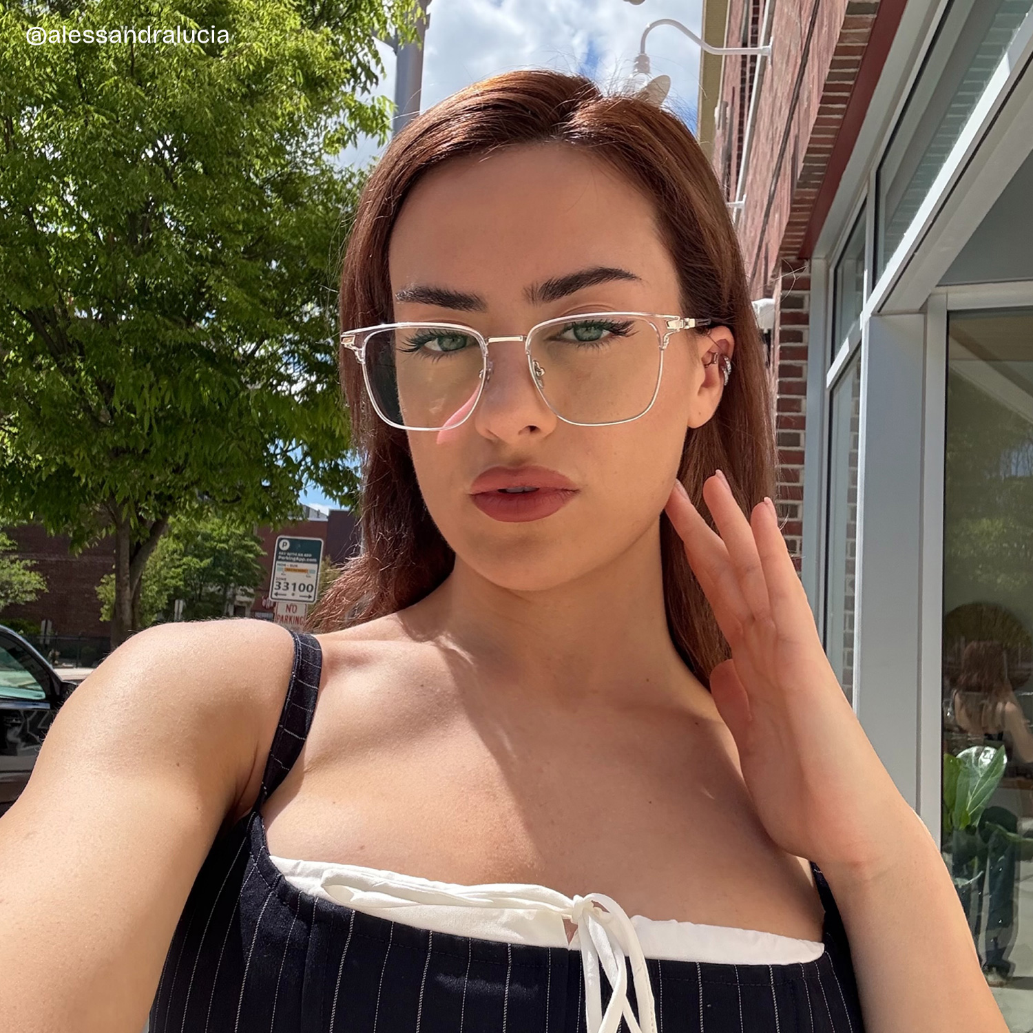 Owen Eyeglasses in Square Black Gold Frame | ZEELOOL UK6