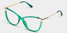 Yomary Cateye Green Glasses2