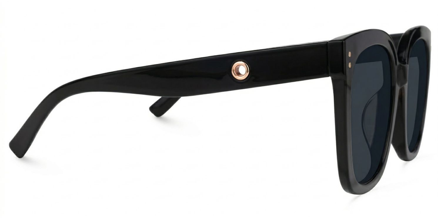 Ebony Square Black Glasses and Eyeglasses2