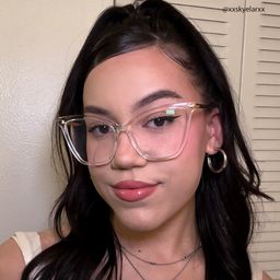 Hilary Butterfly Clear Glasses11