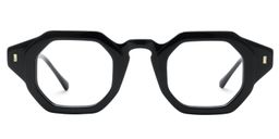 Mariluz Geometric Black Glasses0