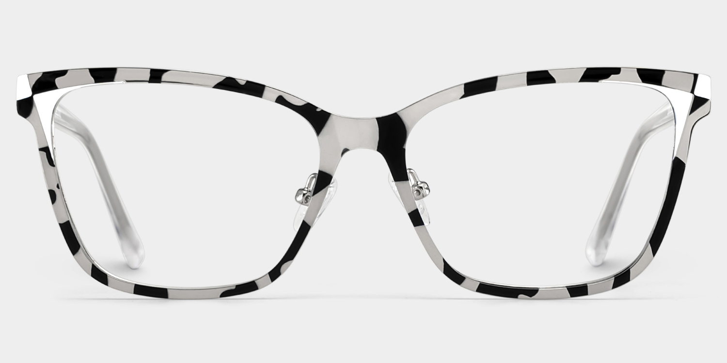 Elise Tortoise Frame Glasses with Rectangle Frame Online | ZEELOOL UK1
