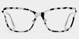 Elise Tortoise Rectangle Glasses1