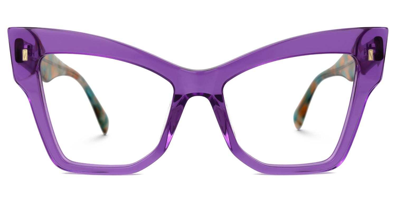 Jeanine Cateye Purple Glasses0