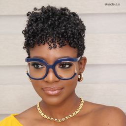 Darice Dark-Blue Round Glasses7