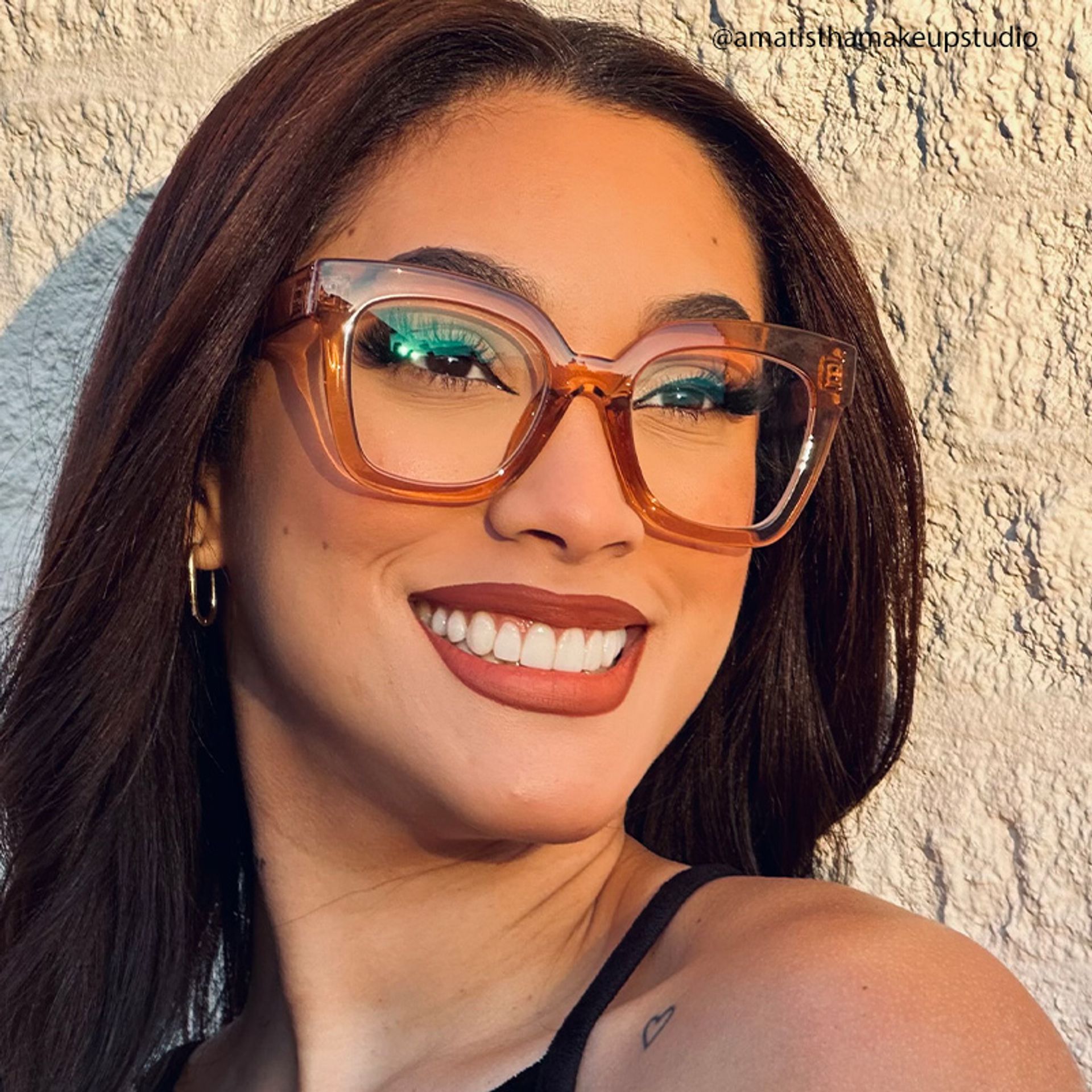 Malcolm Square Clear Beige Frame Glasses | ZEELOOL UK9