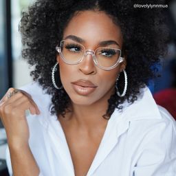 Felicia Cat Eye Clear Glasses6