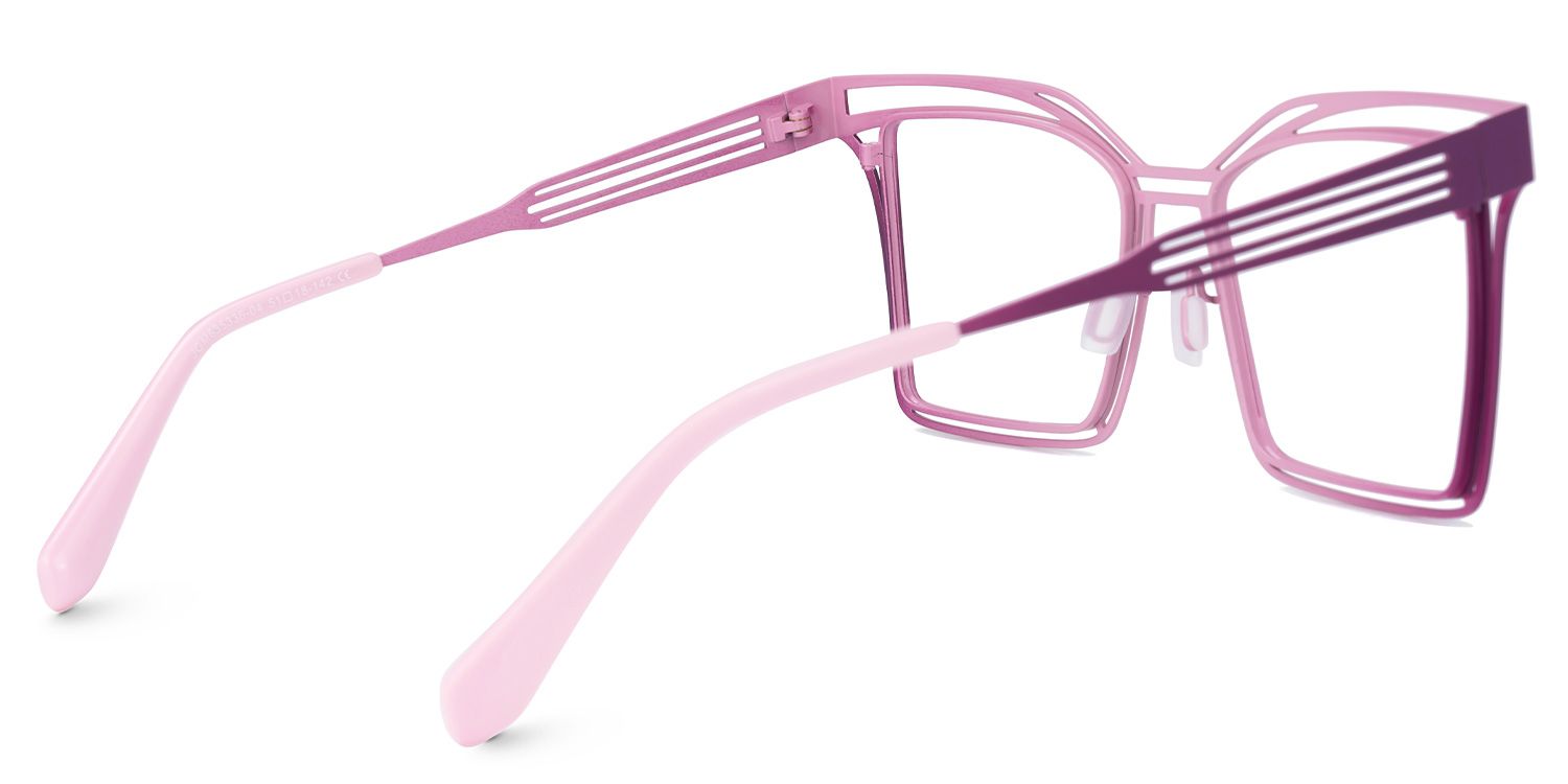 Metal Jacott Eyeglasses, Jacott Square Glasses -Zeelool Glasses3