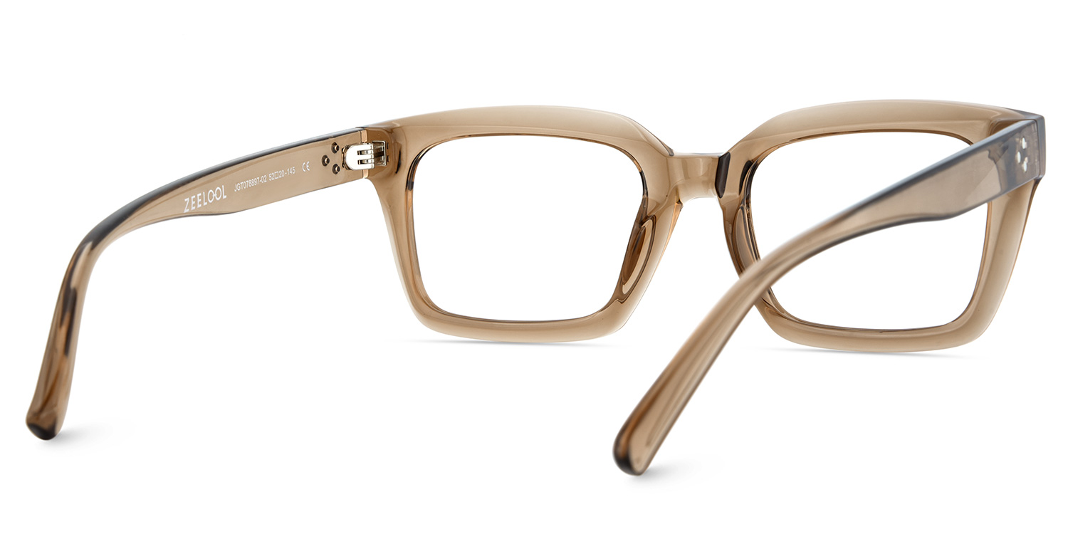 Grover Rectangle Eyeglasses and Champagne Color Frames6