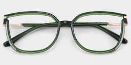 Rodz Square Dark-Green Glasses1