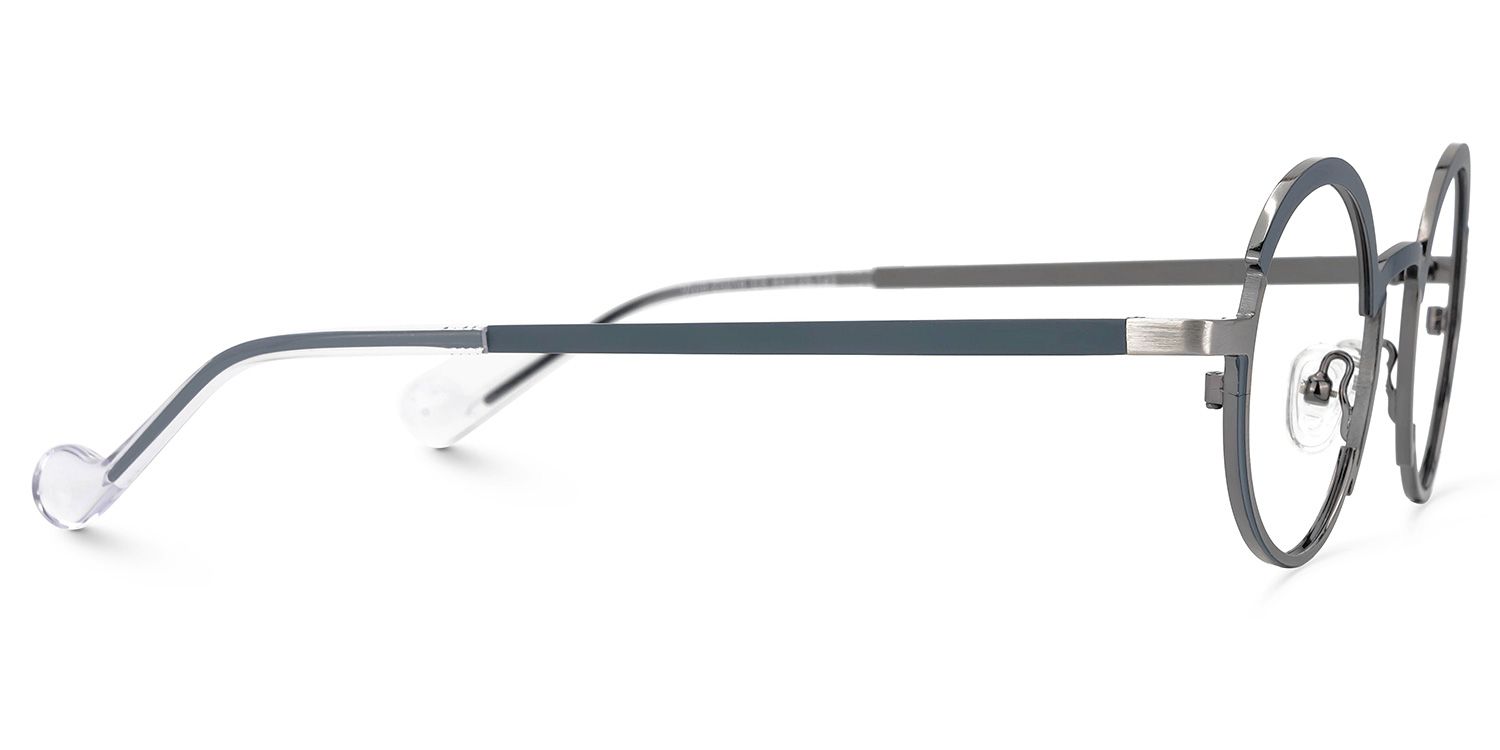 Huesties Round Two-Tone Full-Frame Glasses | ZEELOOL UK2