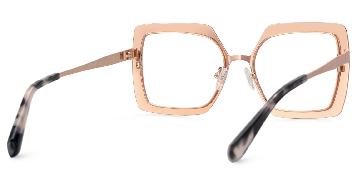 Women Square Sharron Houndstooth Glasses | ZEELOOL UK3