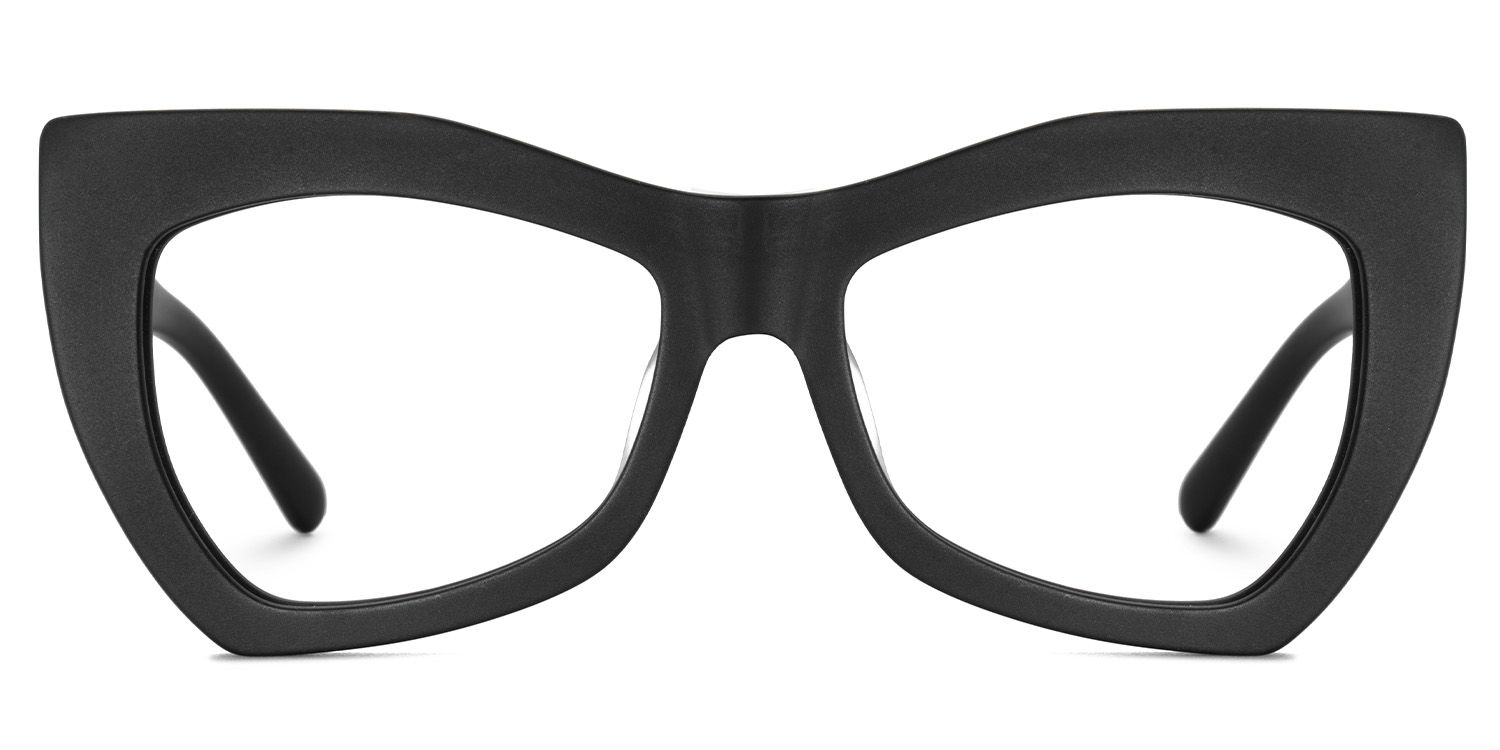 Bernita Geometric Black Glasses | ZEELOOL UK0