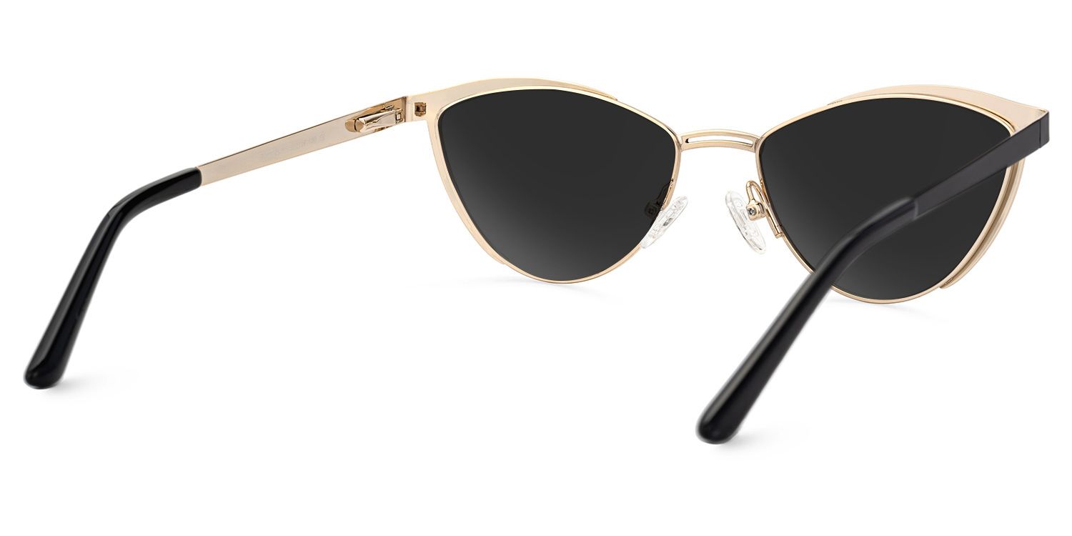 Sydney Cat Eye Black Full Rim Sunglasses | ZEELOOL UK3