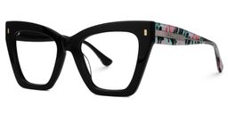 Mackey Butterfly Black Glasses1