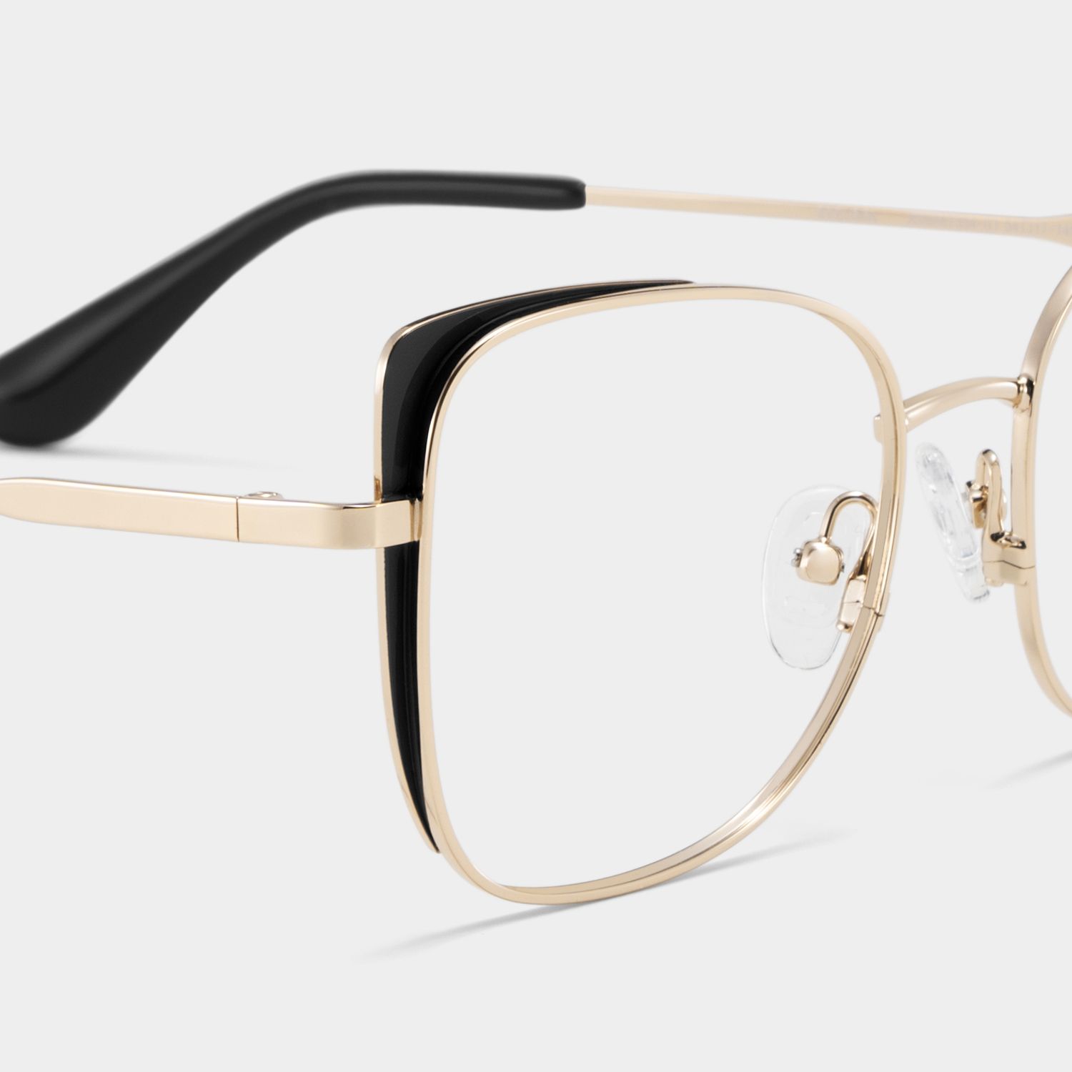 Tessa Black Gold Frame Glasses with Cat eye Frame Online | ZEELOOL UK5