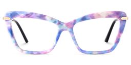 Juliet Purple Rectangle Glasses1