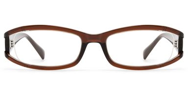 Willow Brown Rectangle Glasses