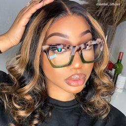 Benitez Square Two-Tone Glasses8