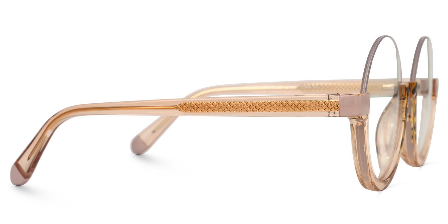 Cheril Round Beige Glasses2