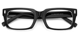 Fayssel Rectangle Black Glasses2