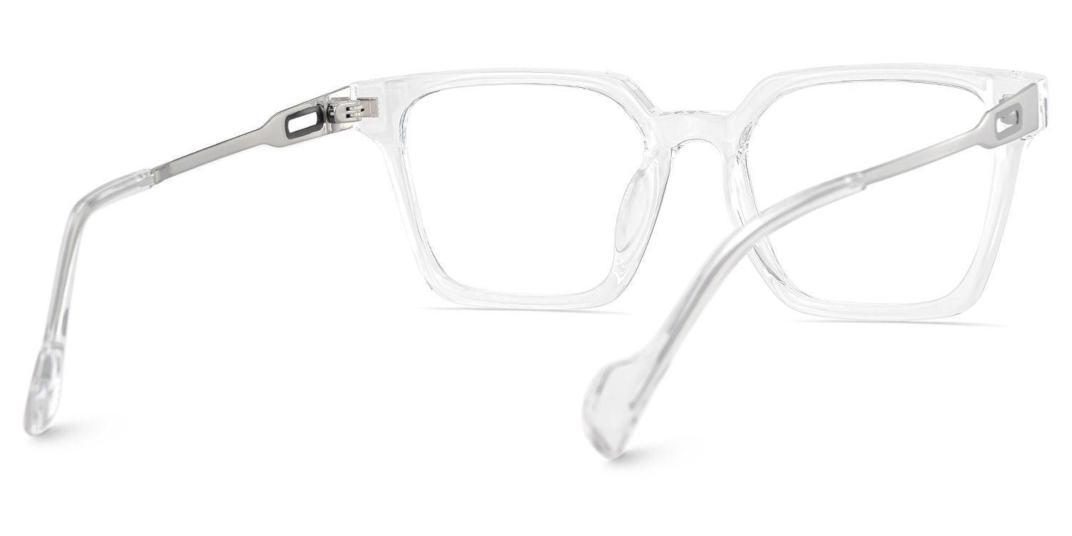 Mabel Eyeglasses in Square Clear Frame | ZEELOOL UK5