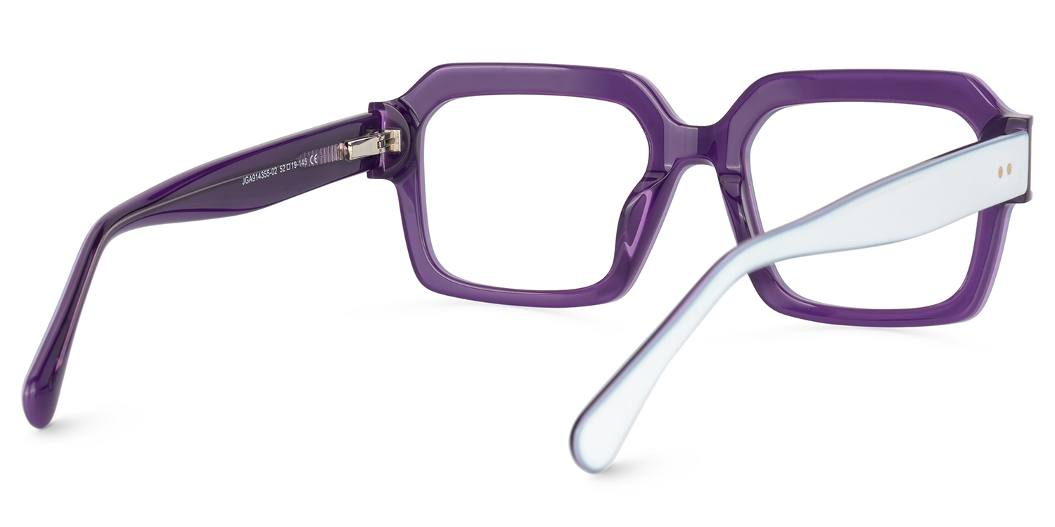 Suarez Square White Glasses Men | ZEELOOL UK3