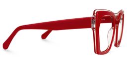 Gaynell Geometric Red Glasses2