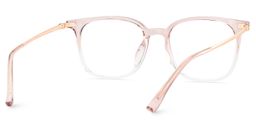 Cora Pink Square Glasses5