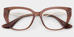 Alma Butterfly Brown Glasses1