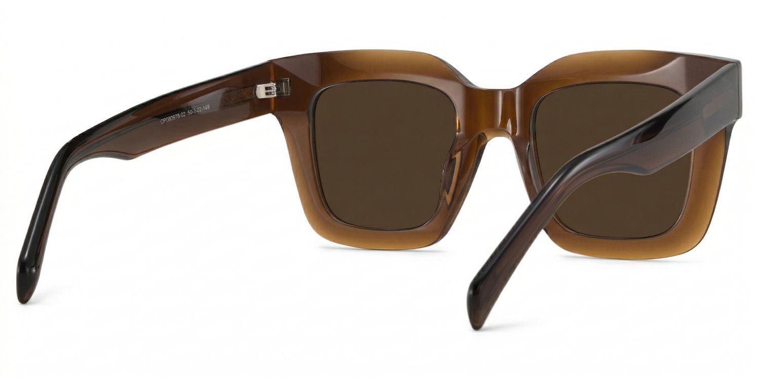 Trinity Square Tawny Glasses | Zeelool Glasses3