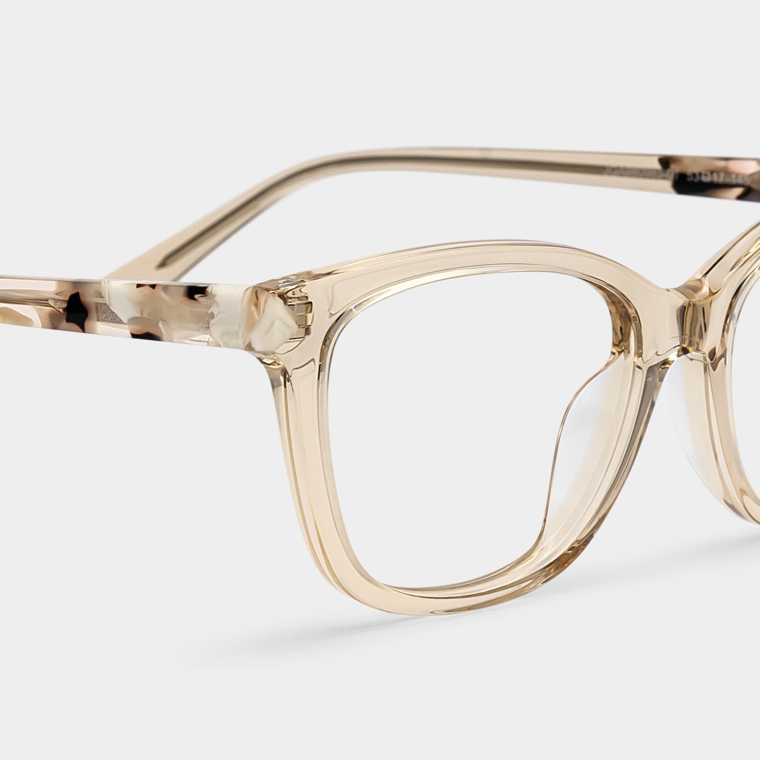 Cassia Art Beige Rectangle Glasses Frames for Women | ZEELOOL5