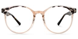 Jumesha Beige Round Glasses0