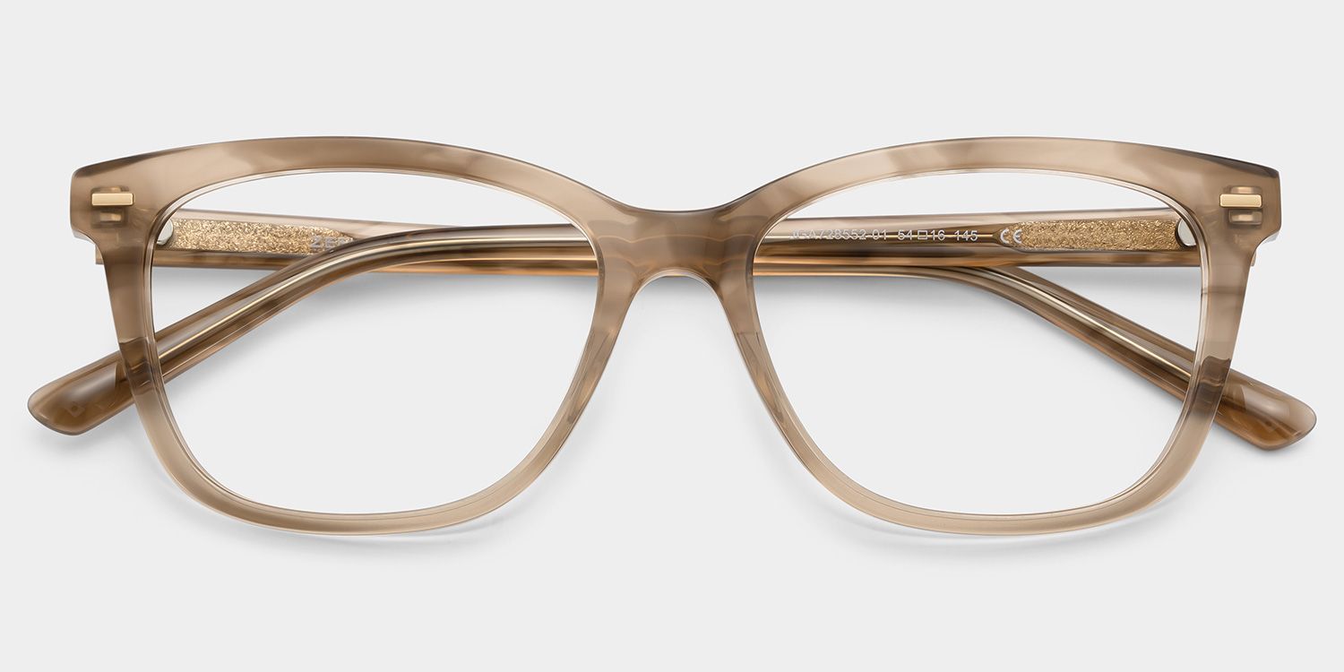 Sawyer Gradient Brown Rectangle Eyeglass Frames | ZEELOOL2