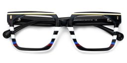 Laguer Rectangle Black Glasses2