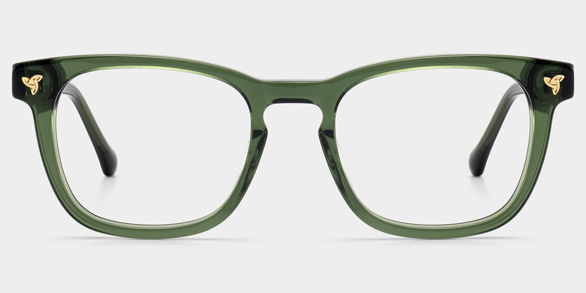 Heather Green Frame Glasses with Square Frame Online | ZEELOOL1