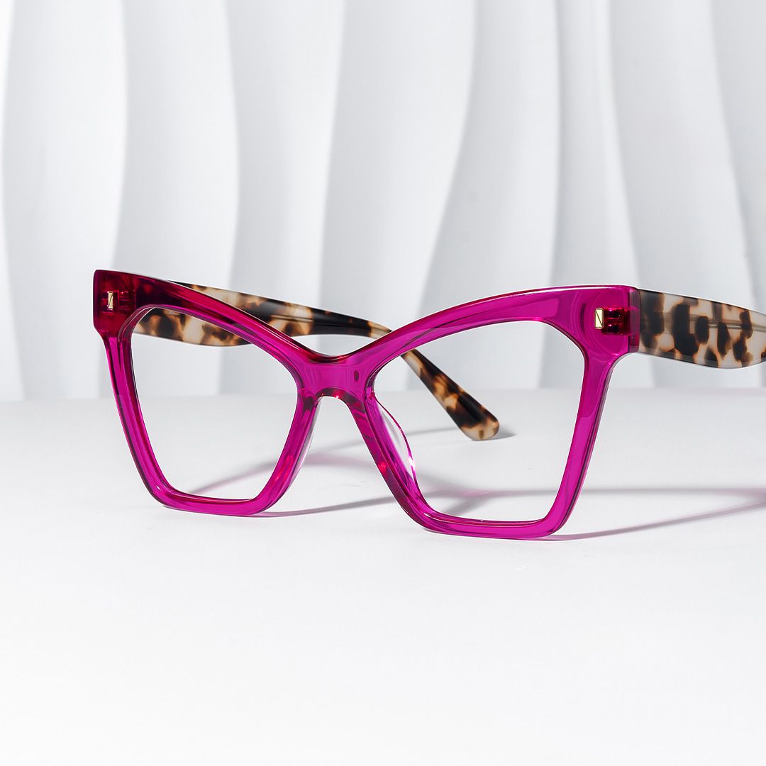 Senica Cateye Purple Glasses | Zeelool Glasses0