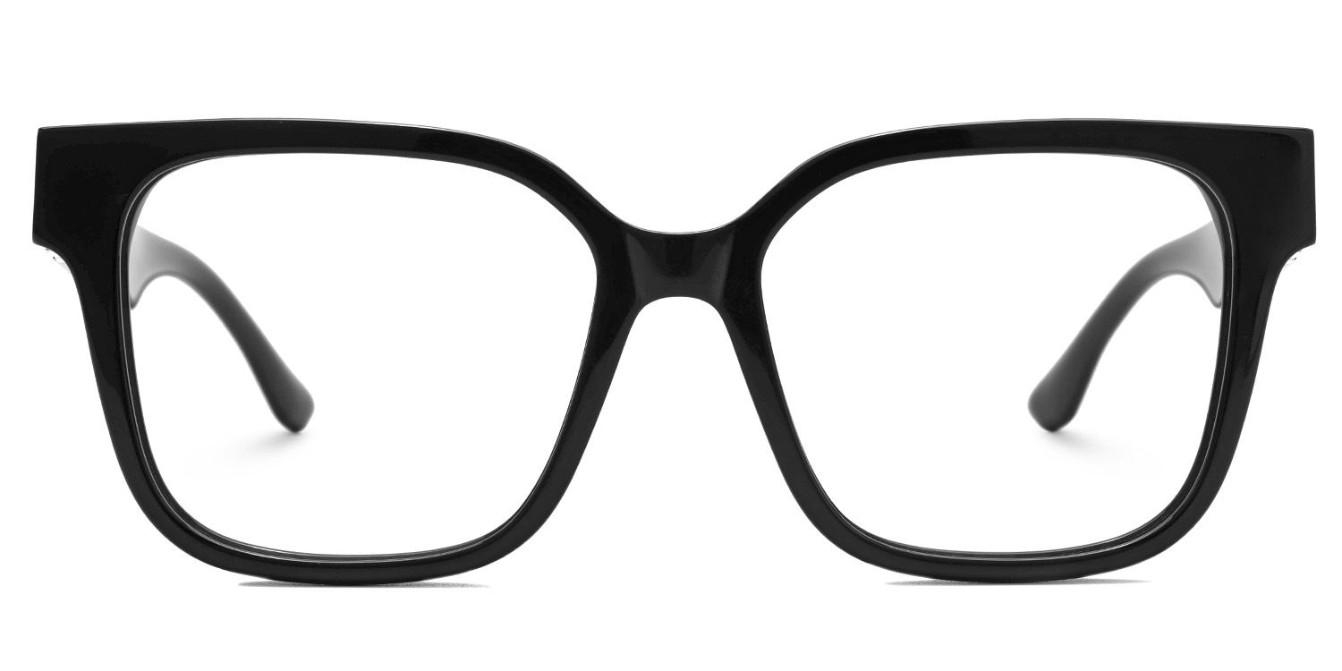 Kerri Oversized Black Square Glasses | ZEELOOL UK0