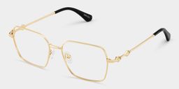 Kayla Gold Geometric Glasses4