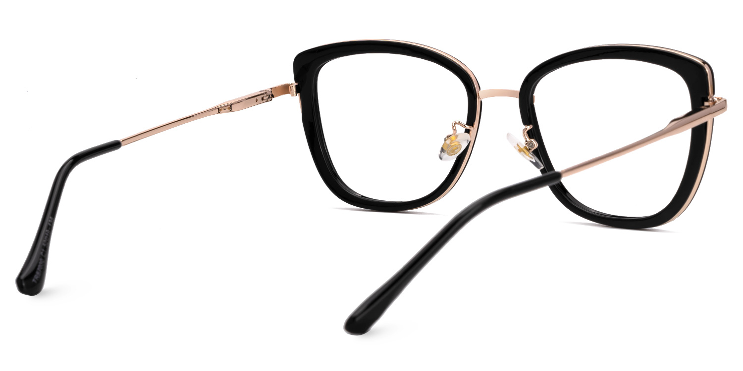 Black Kaye Cateye Frame Eyeglasses | ZEELOOL UK3