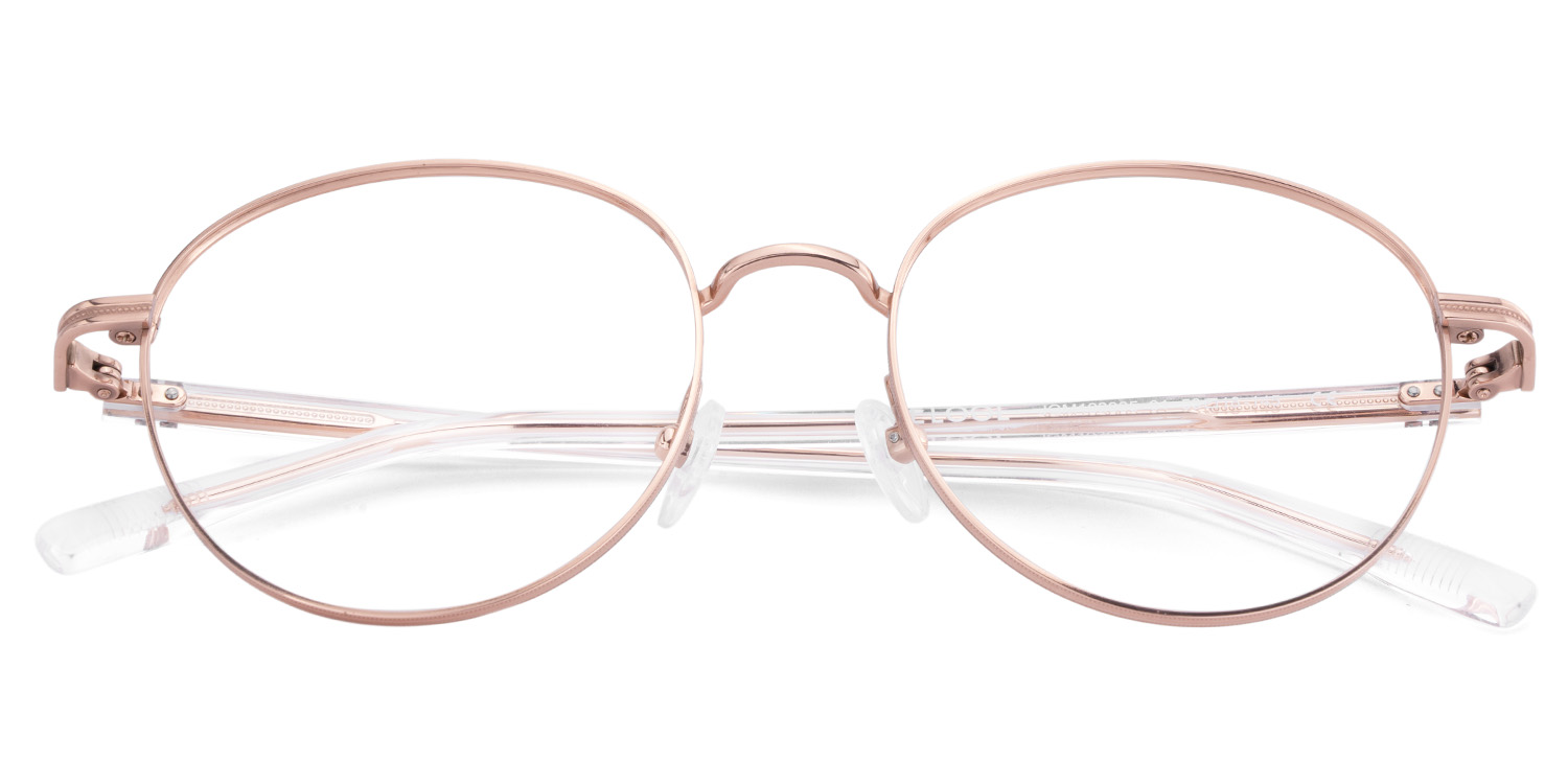 Celena Round Rose-Gold Glasses1