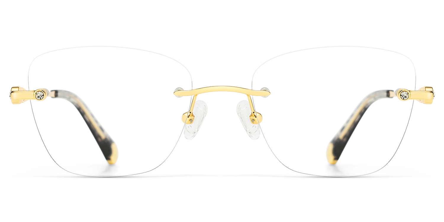 Seth Rectangle Gold Glasses1