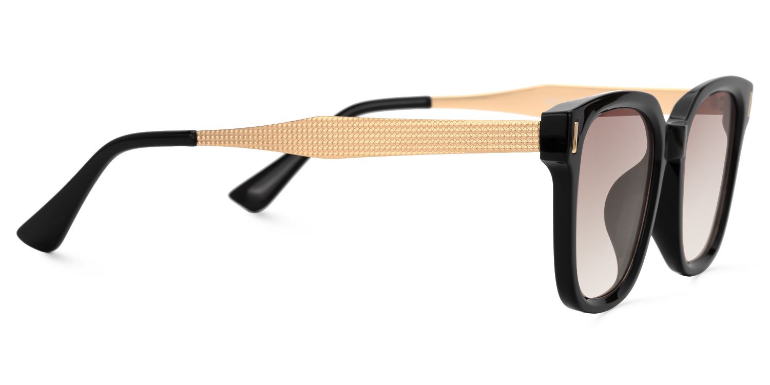 Frederik Square Black Full Rim Sunglasses | ZEELOOL UK2